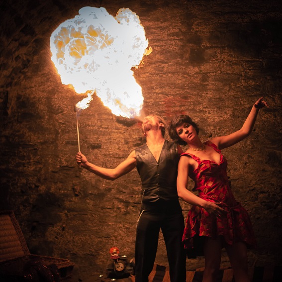 Spectacle de feu ambiance circus pour Noël